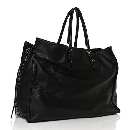 Balenciaga Supple Calfskin Papier A4 Zip Around Tote Black 3 of 14