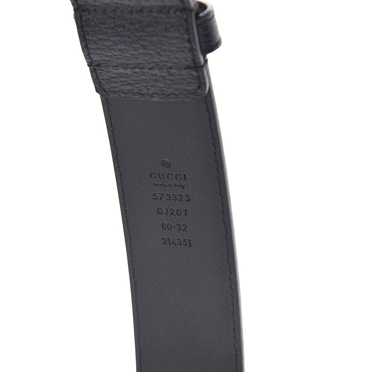 Textured Dollar Calfskin 40mm Belt 80 32 Black