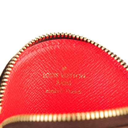 Louis Vuitton Monogram 2016 Christmas Animation Round Coin Purse Rouge 6 of 7