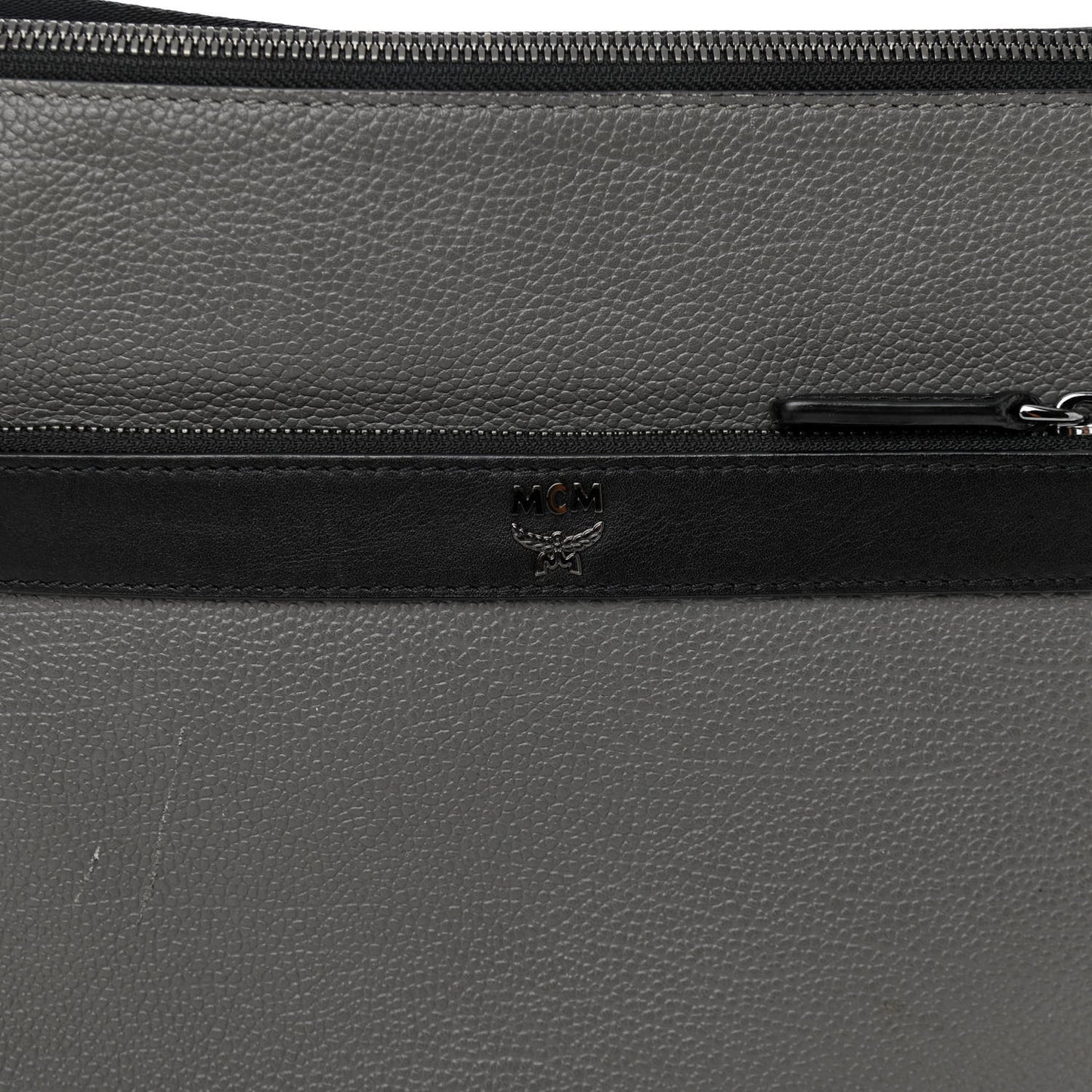 Calfskin Messenger Bag Charcoal