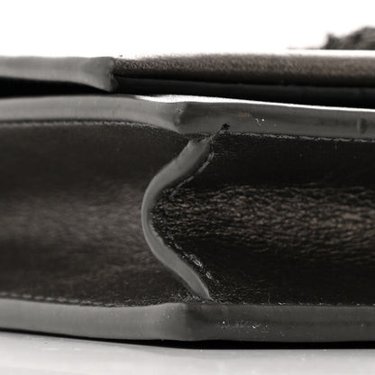 Saint Laurent Metallic Smooth Calfskin Classic Monogram Kate Tassel Chain Wallet Grey 9 of 11