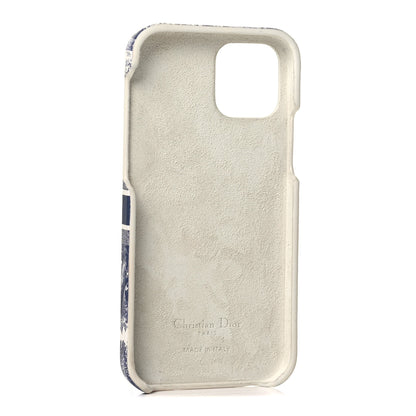 Christian Dior Calfskin Toile De Jouy iPhone 12 Pro Case Blue Multicolor 2 of 4