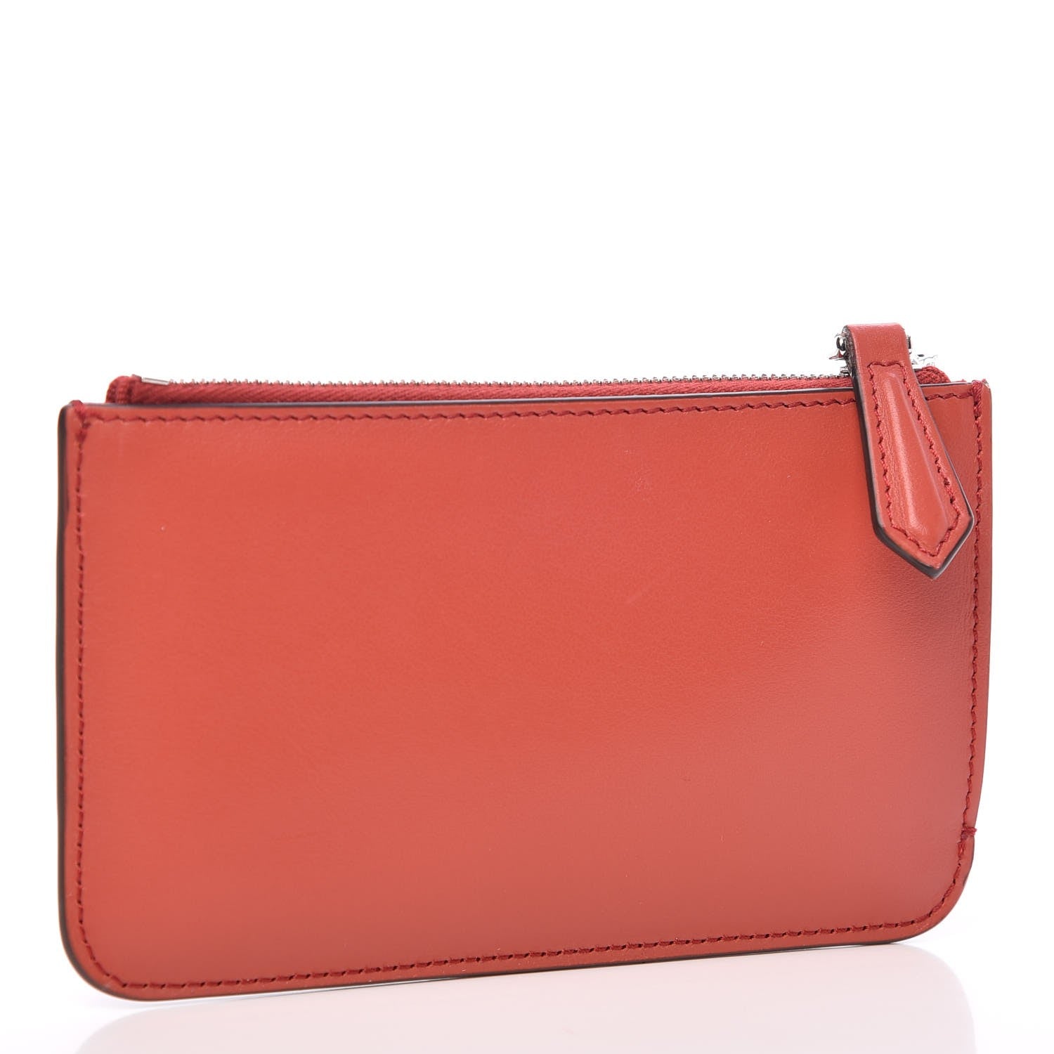 Fendi Vitello Century Lucido Hypnoteyes Studded Coin Pouch Key Case Bloody Mary Turchese Pallido Multicolor 3 of 8