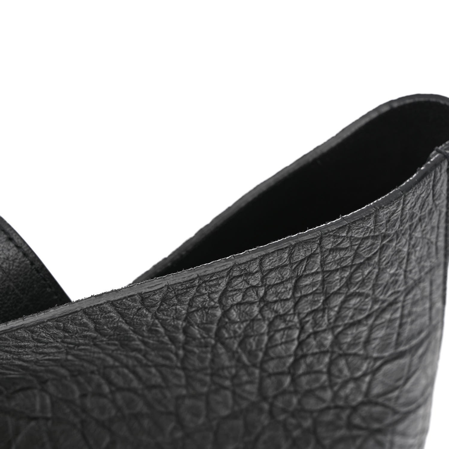 Saint Laurent Calfskin Crocodile Embossed Bold Shopper Tote Black 13 of 14