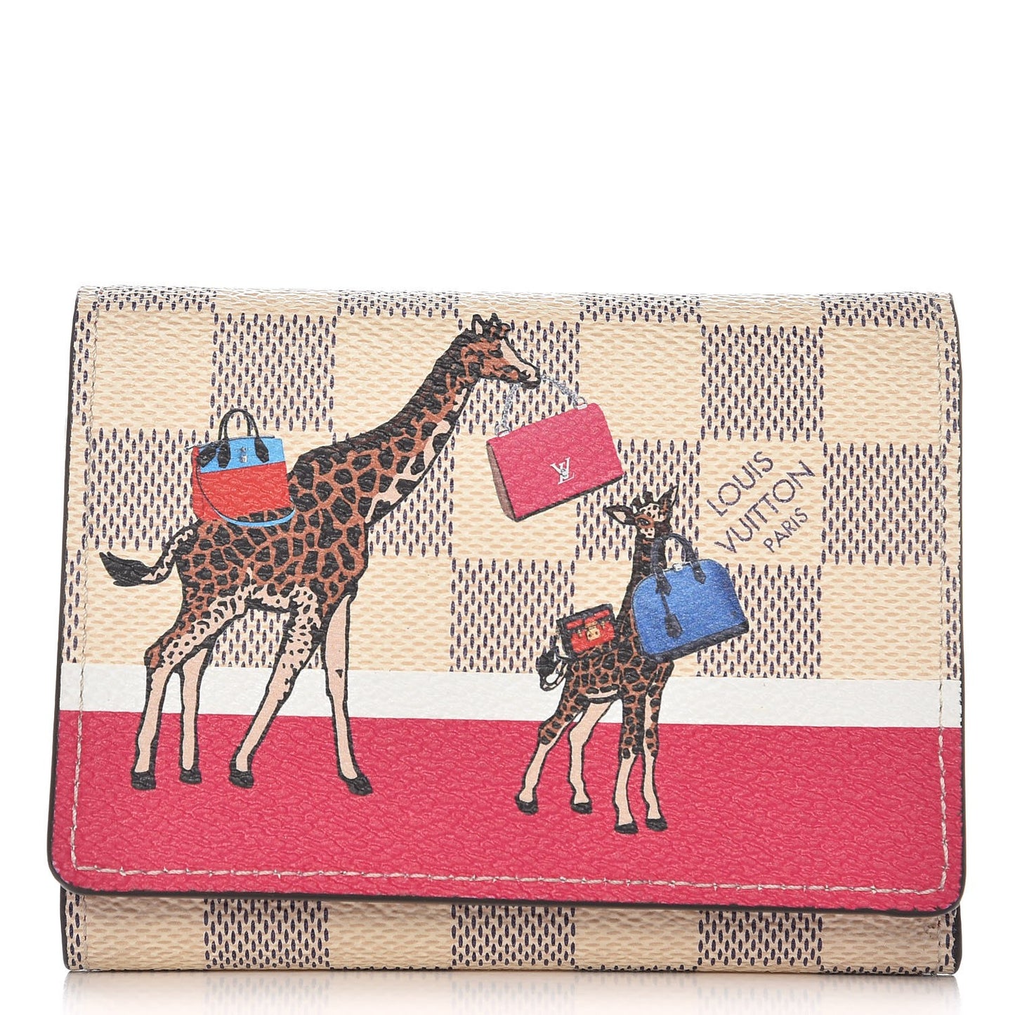 Damier Azur 2017 Christmas Animation Victorine Wallet