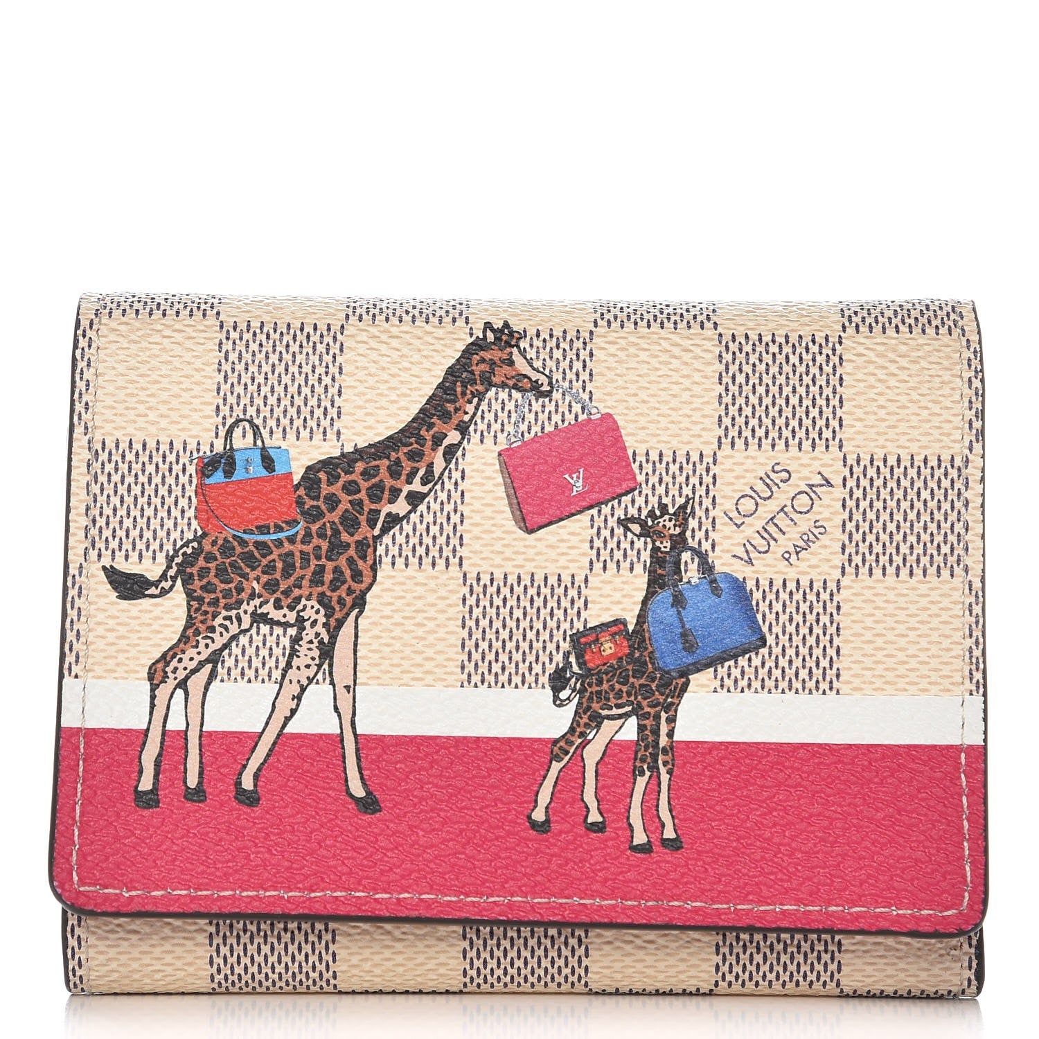 Louis Vuitton Damier Azur 2017 Christmas Animation Victorine Wallet 1 of 8