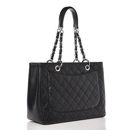 Chanel Caviar Quilted Grand Shopping Tote GST Black 3 of 9