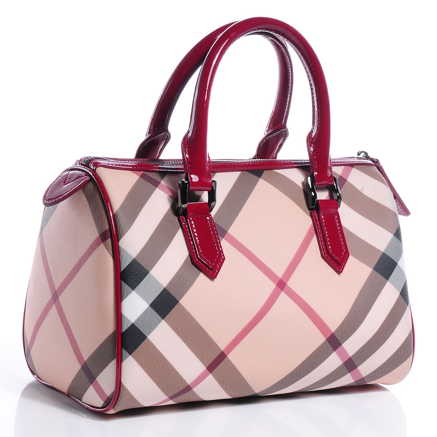 Burberry Nova Check Chester Bowling Bag Raspberry Sorbet 3 of 8