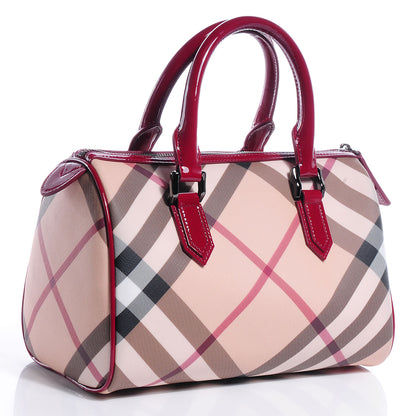 Burberry Nova Check Chester Bowling Bag Raspberry Sorbet 3 of 8