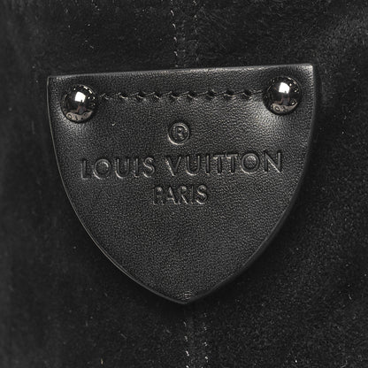 Louis Vuitton Suede Calfskin Monogram Podium Platform Thigh Boots 36 Black 7 of 9