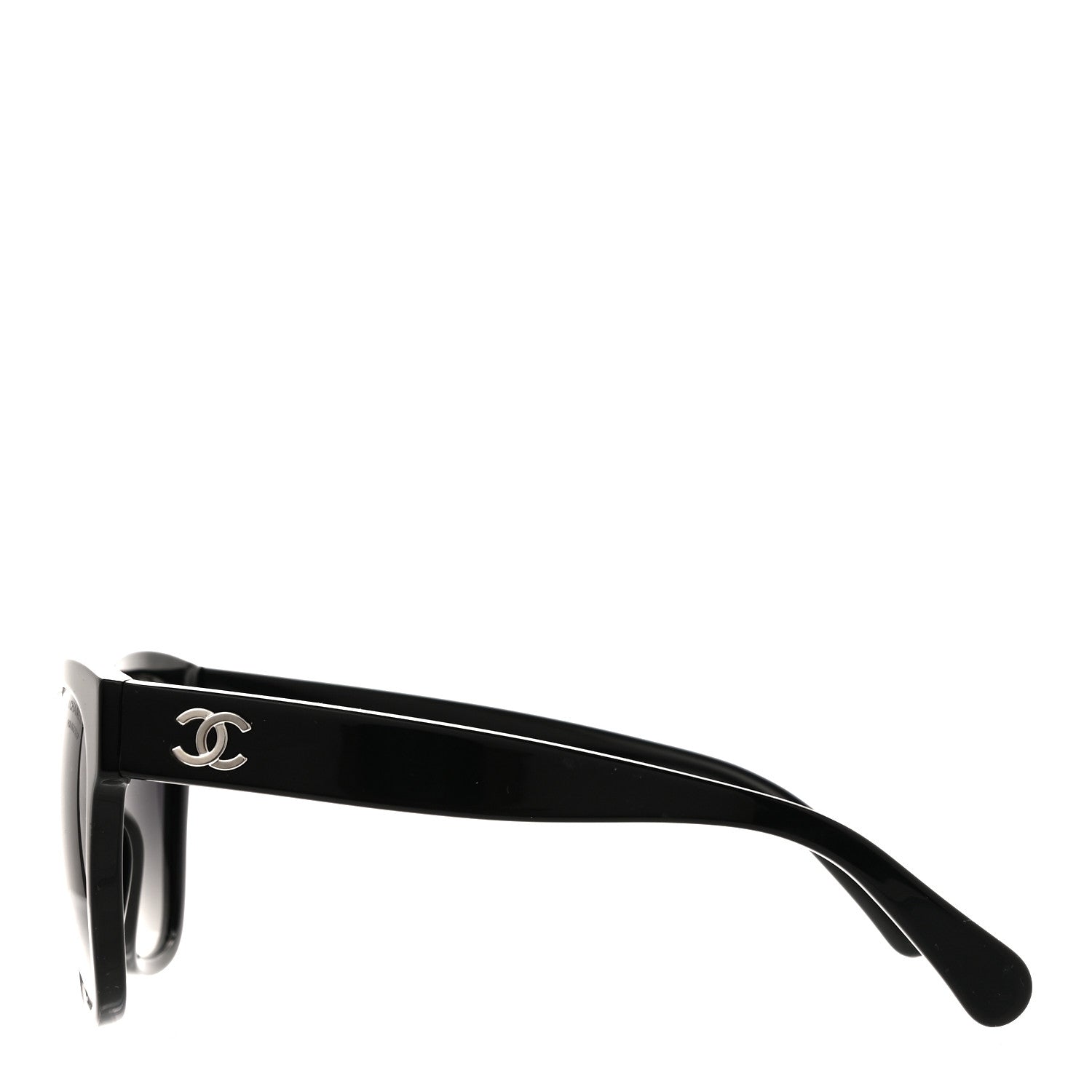 Chanel Acetate Polarized Square CC Sunglasses 5380 Black 3 of 4