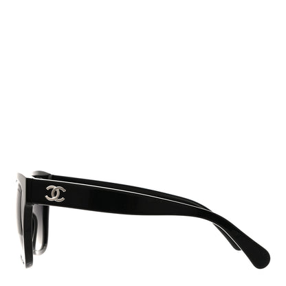 Chanel Acetate Polarized Square CC Sunglasses 5380 Black 3 of 4