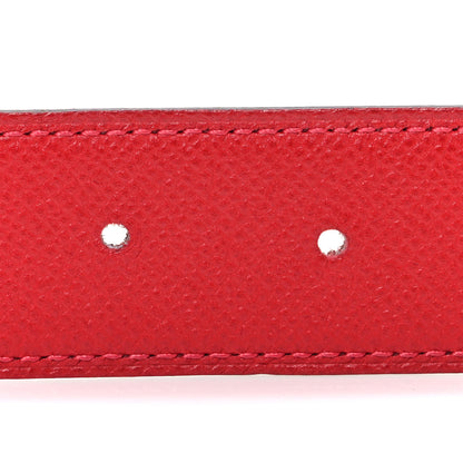 Hermes Epsom Swift 32mm Belt Strap 85 34 Rouge Casaque Rouge H 4 of 5