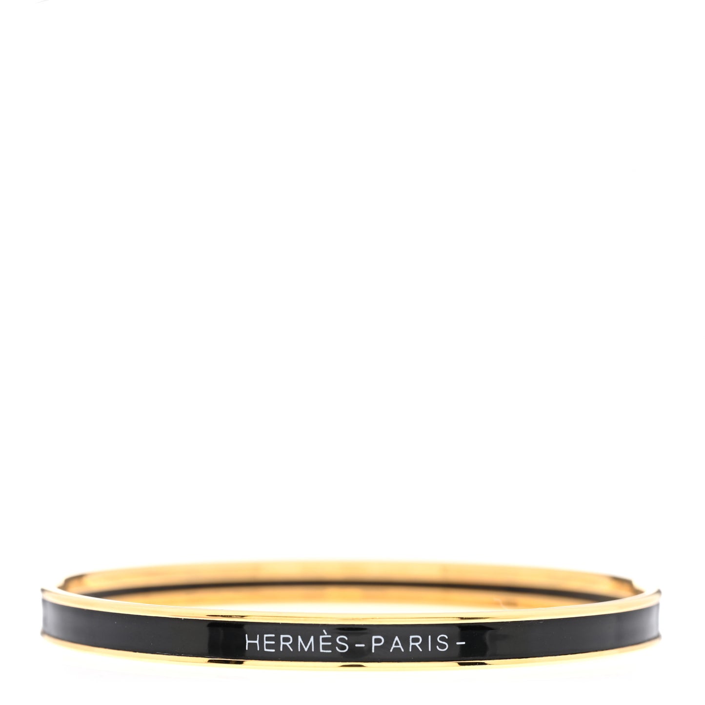Enamel Uni Bangle Black