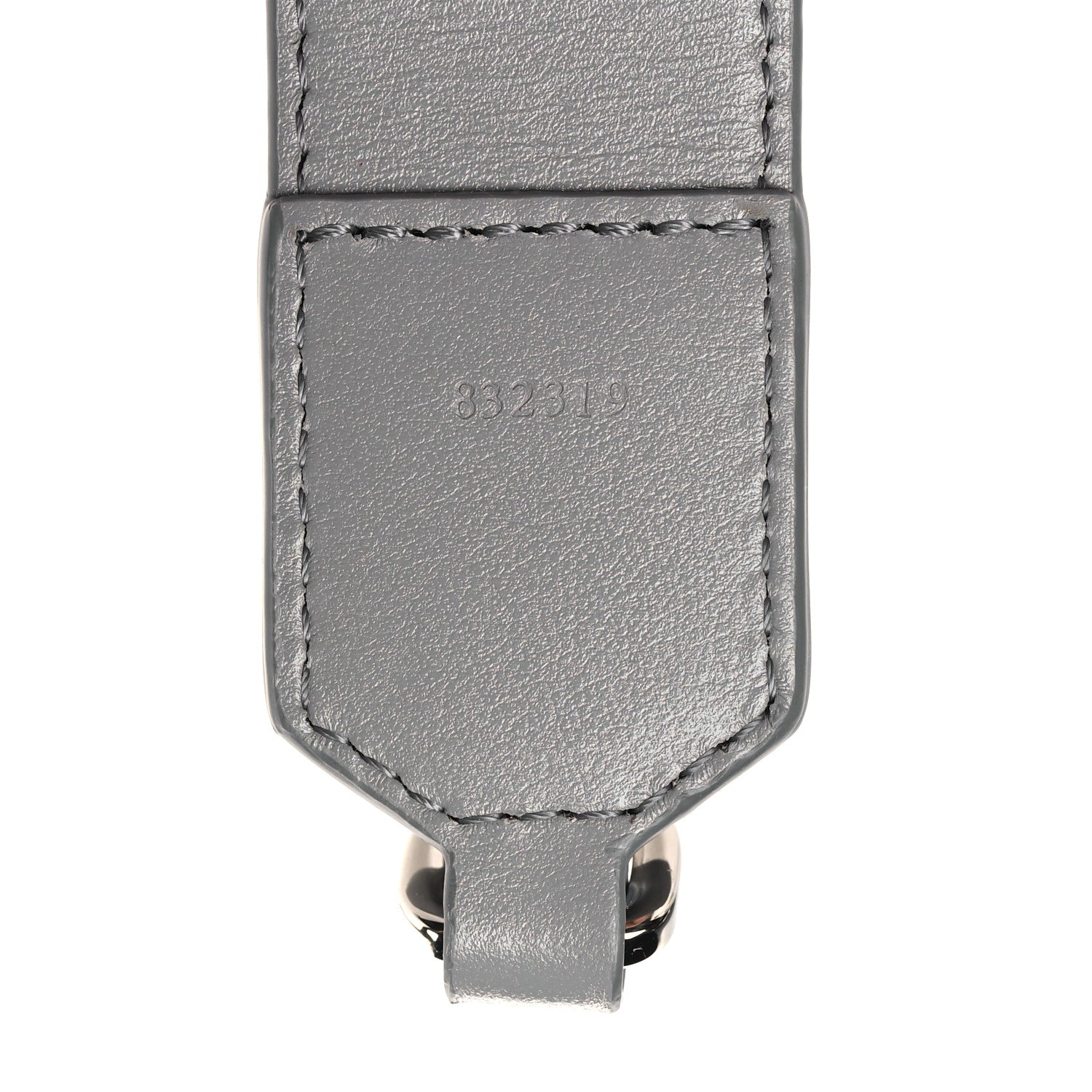 Loewe Satin Calfskin Embossed Anagram Strap Pearl Grey 5 of 5