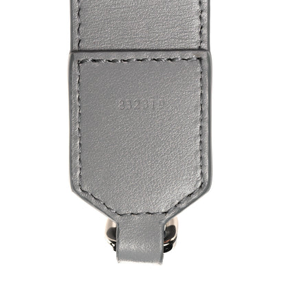 Loewe Satin Calfskin Embossed Anagram Strap Pearl Grey 5 of 5