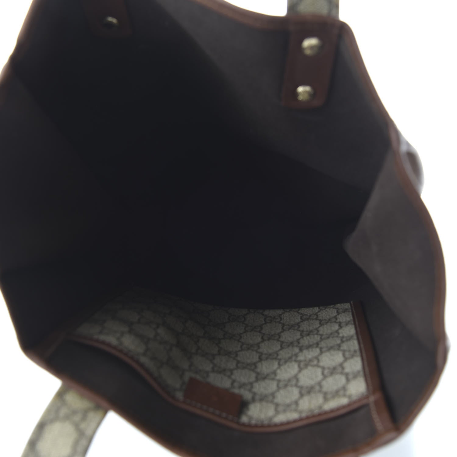 Gucci GG Plus Monogram Small Signature Web Loop Vertical Tote Light Brown 5 of 10