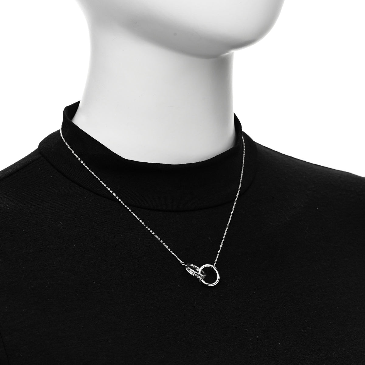 Sterling Silver 1837 Interlocking Circles Pendant Necklace
