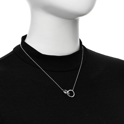 Tiffany Sterling Silver 1837 Interlocking Circles Pendant Necklace 2 of 5