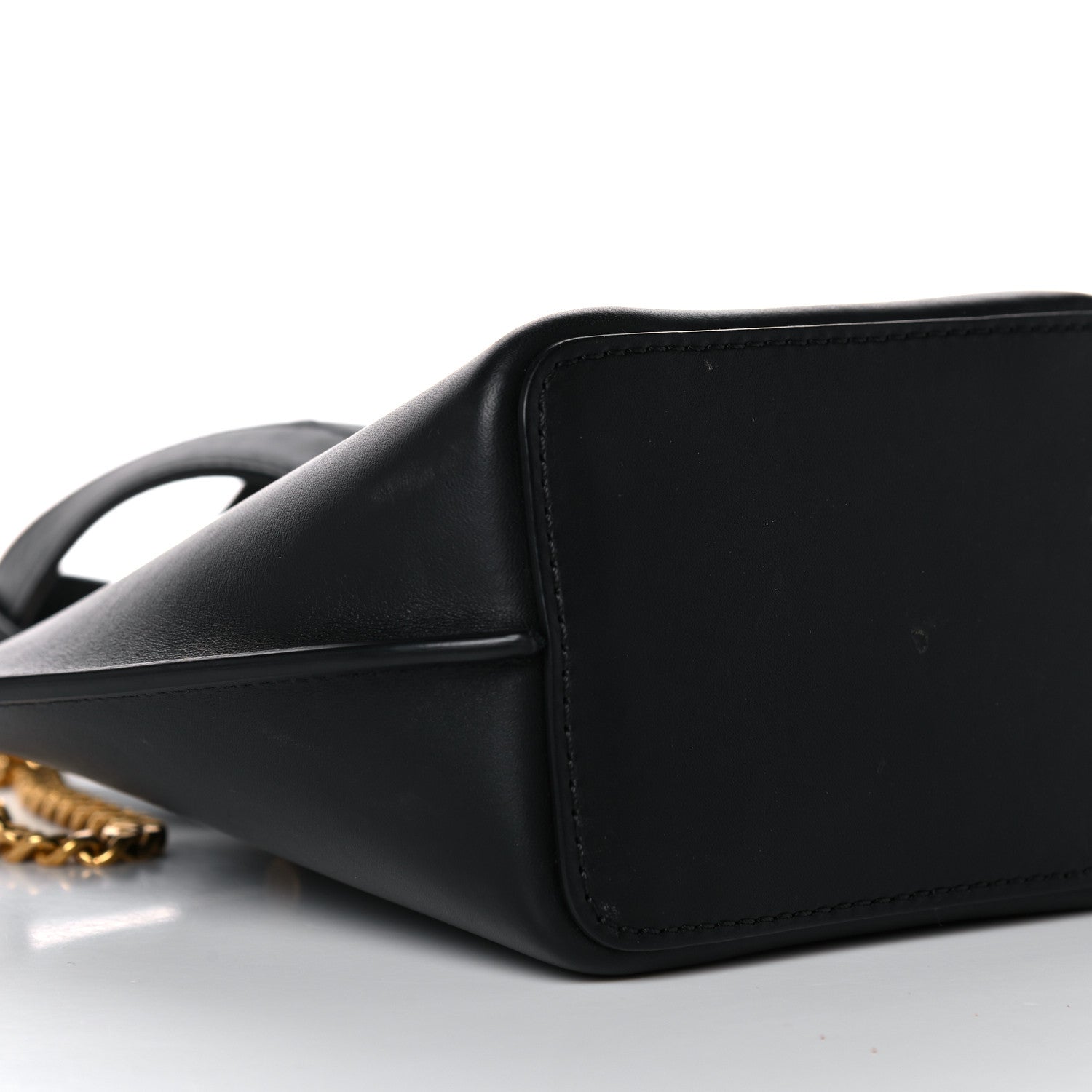 Versace Vitello Mini Virtus Bucket Bag Black 8 of 19
