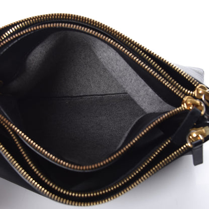 Celine Lambskin Large Trio Crossbody Bag Black 7 of 10