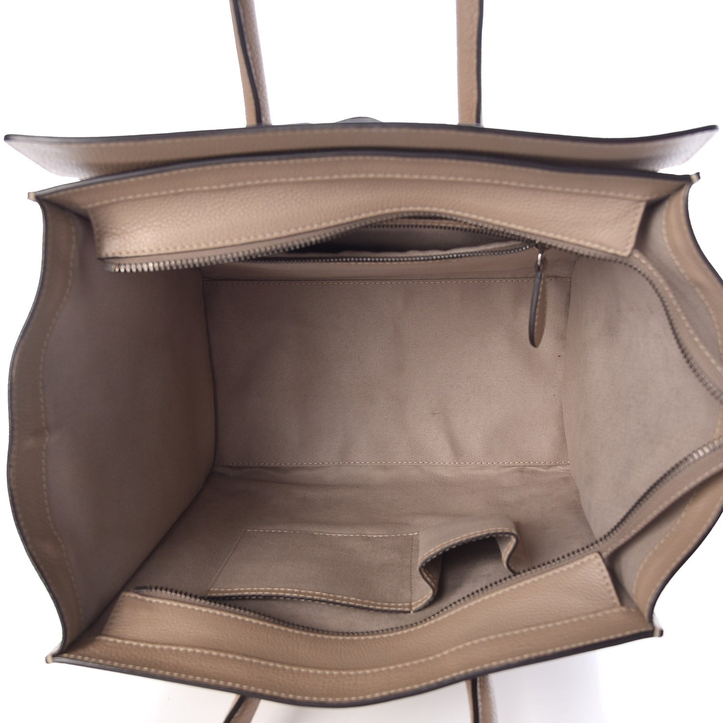 Drummed Calfskin Mini Luggage Dune