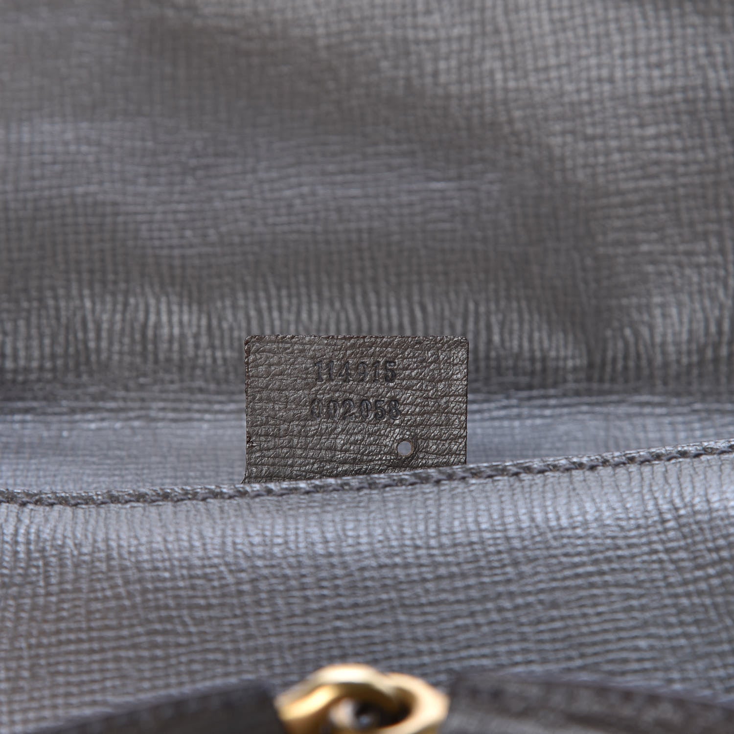 Gucci Calfskin Horsebit Chain Flap Shoulder Bag Grey 7 of 14