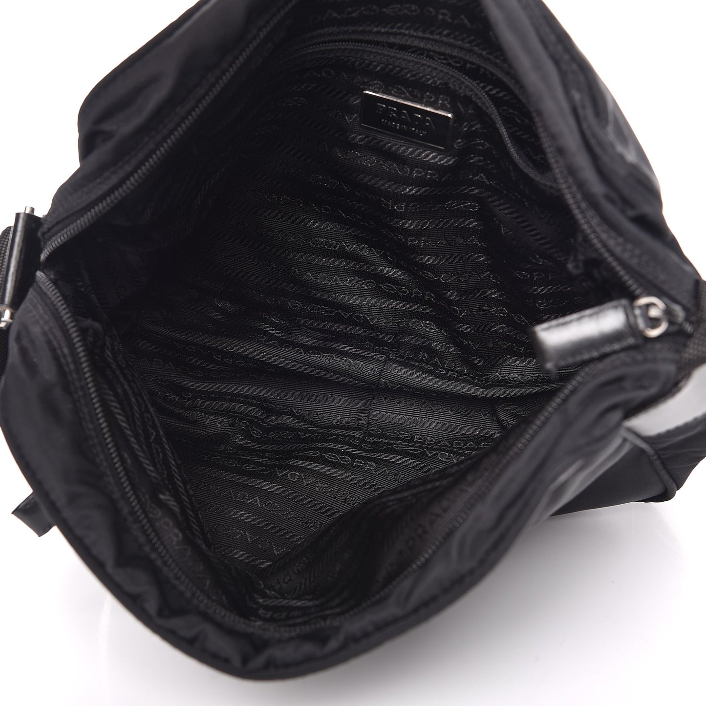 Nylon Vela Sport Messenger Bag Black