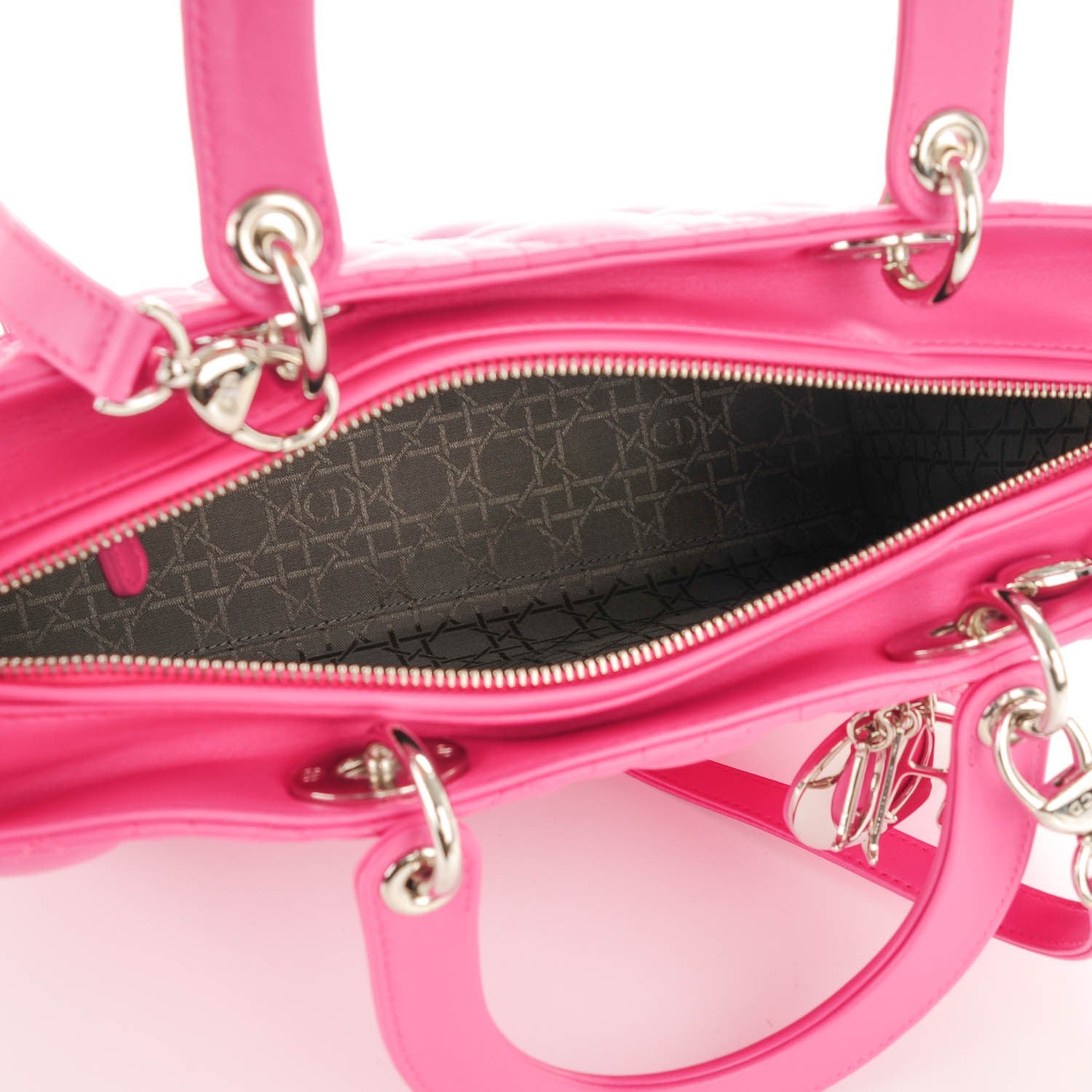 Christian Dior Lambskin Cannage Large Lady Dior Pink 5 of 7