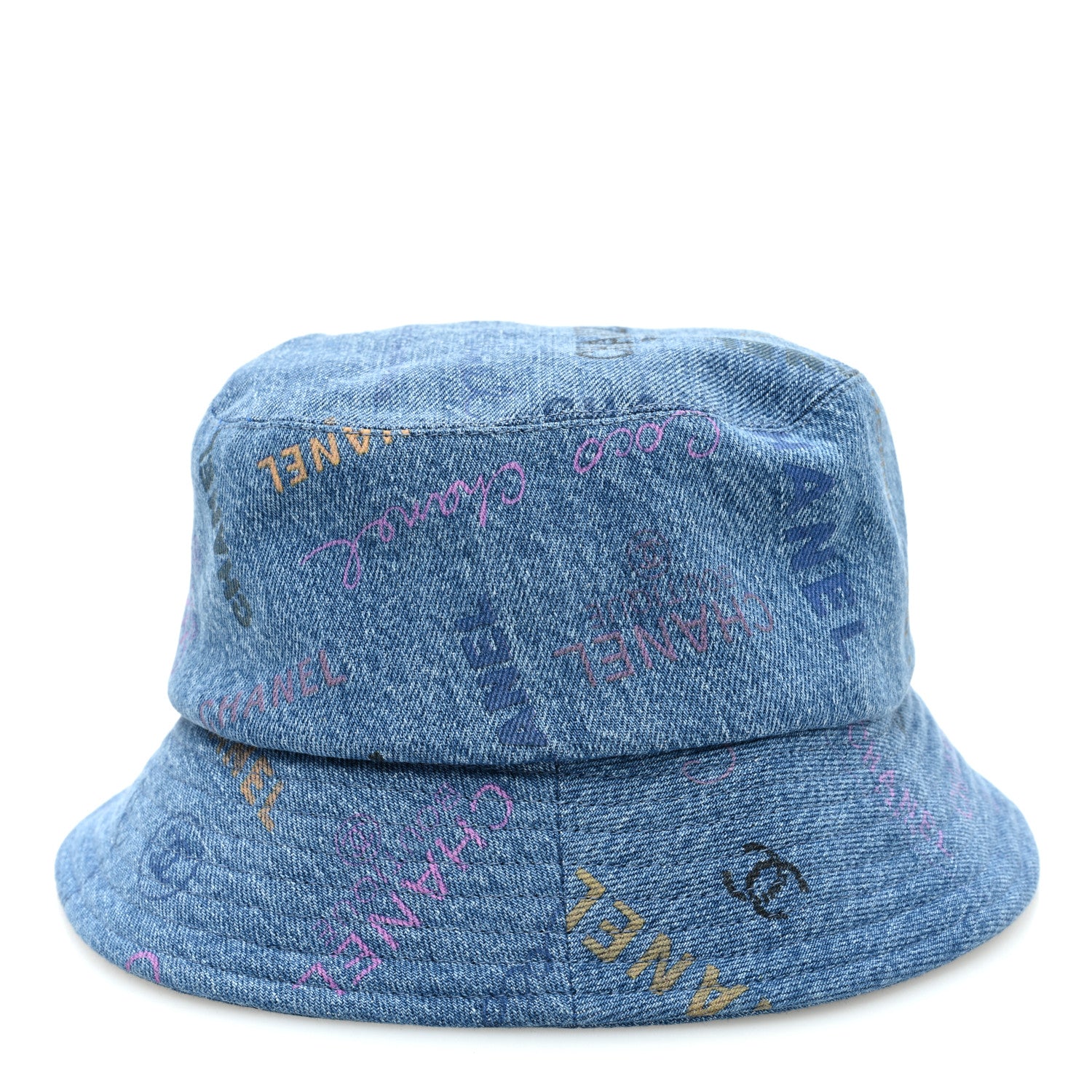 Chanel Denim Mood Cloche Bucket Hat M Blue 6 of 8