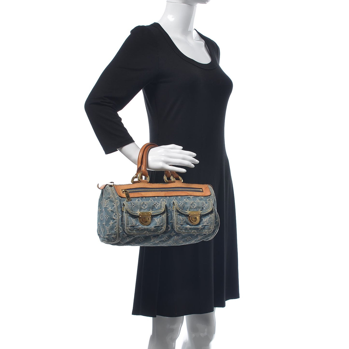 Monogram Denim Neo Speedy Blue
