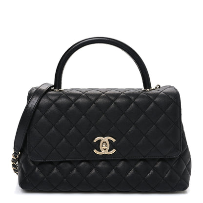 Chanel Caviar Quilted Small Coco Handle Flap Black 1 of 10