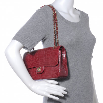 Chanel Alligator Medium Double Flap Rouge Fonce 2 of 10