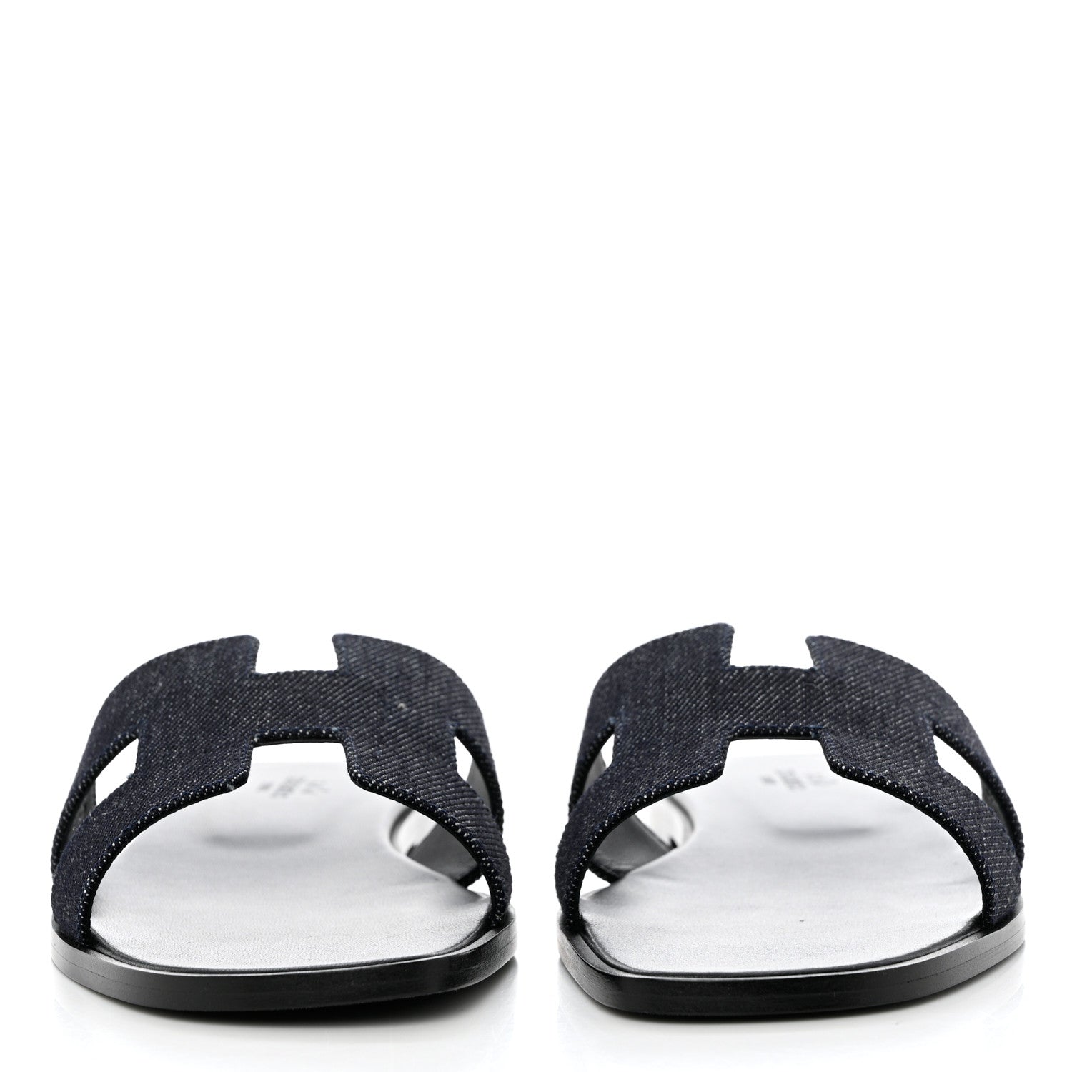 Hermes Denim Oran Sandals 39 Bleu Brut 2 of 9
