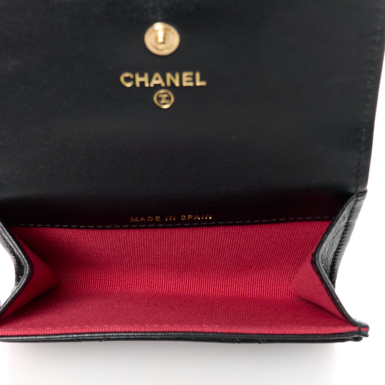 Chanel Lambskin Quilted Chanel 19 Flap Card Holder Black 5 of 11