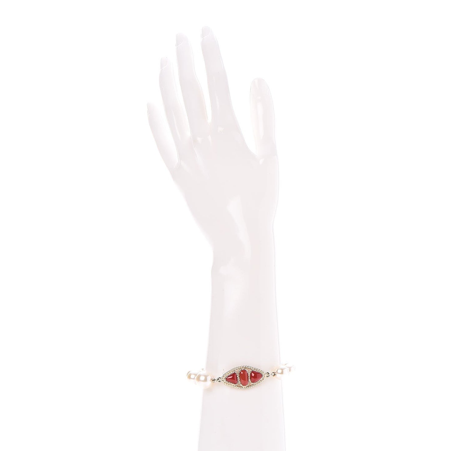 Pearl Gripoix CC Bracelet Gold