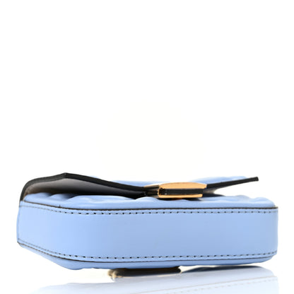 Fendi Nappa Matisse FF Embossed Nano Baguette Charm Placid Blue 3 of 7