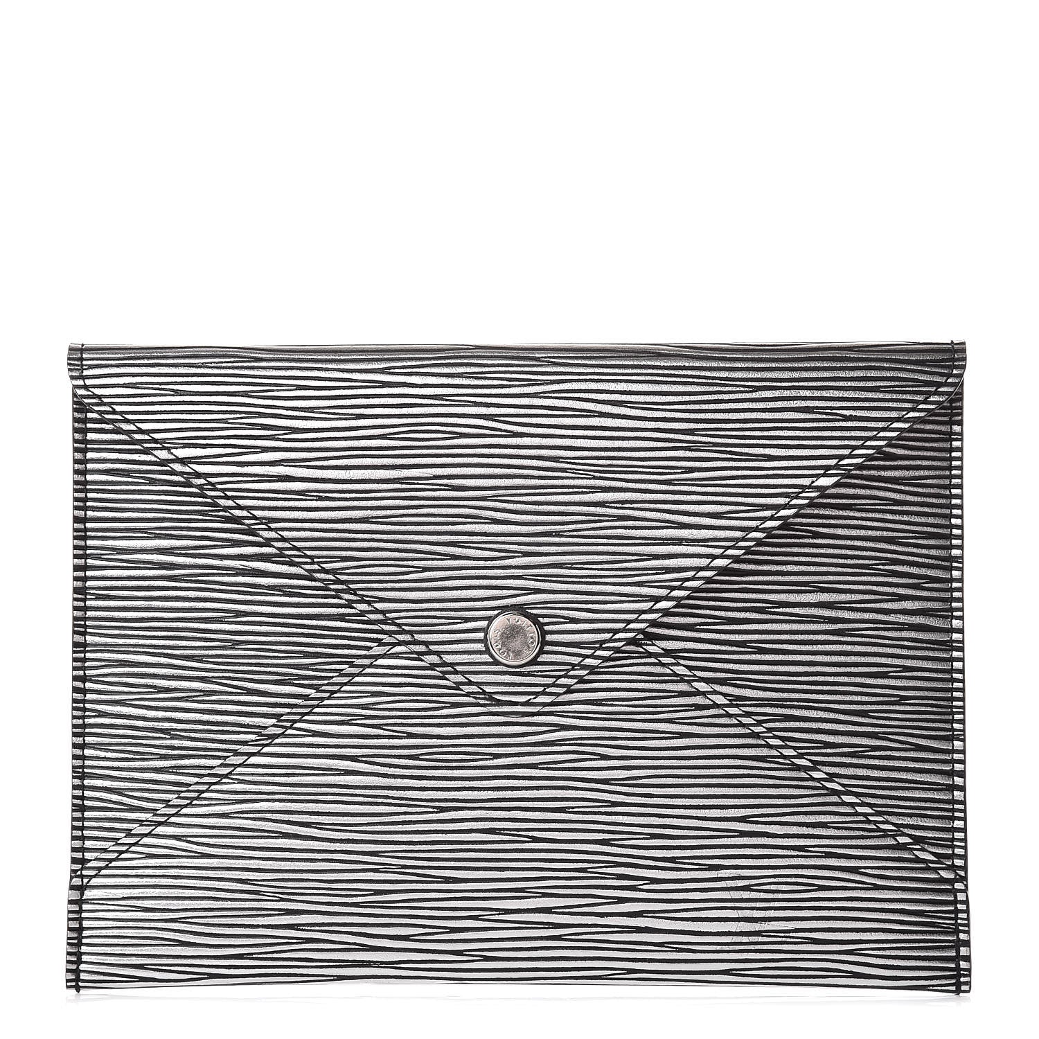 Louis Vuitton Epi Envelope Pouch Platine 1 of 6
