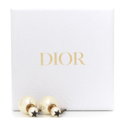 Christian Dior Pearl Crystal J'Adior Tribal Earrings Gold 8 of 8