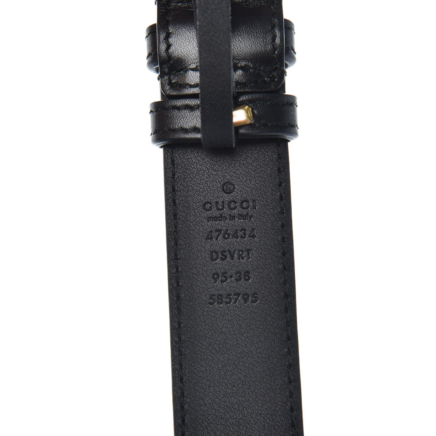 Gucci Velvet Matelasse GG Marmont Belt Bag 95 38 Black 8 of 9