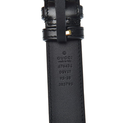 Gucci Velvet Matelasse GG Marmont Belt Bag 95 38 Black 8 of 9
