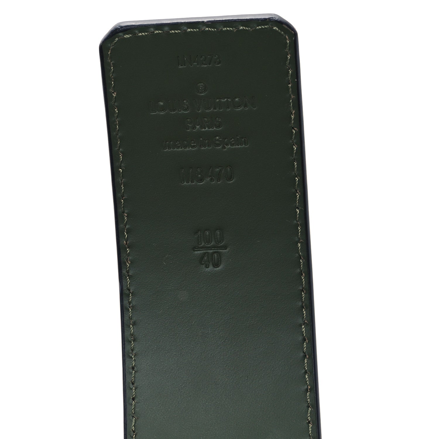 Louis Vuitton Damoflage Mega Pixel 40mm LV Reversible Belt 100 40 Green 3 of 4