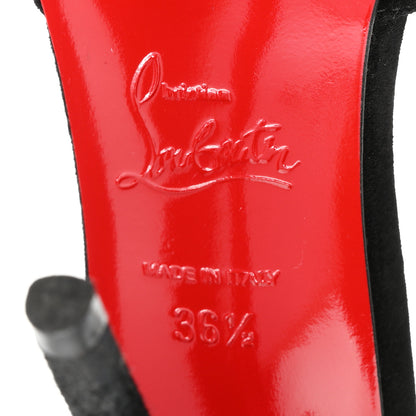Christian Louboutin Veau Velours Miss Ziggyta 100 Pumps 36.5 Black 7 of 10