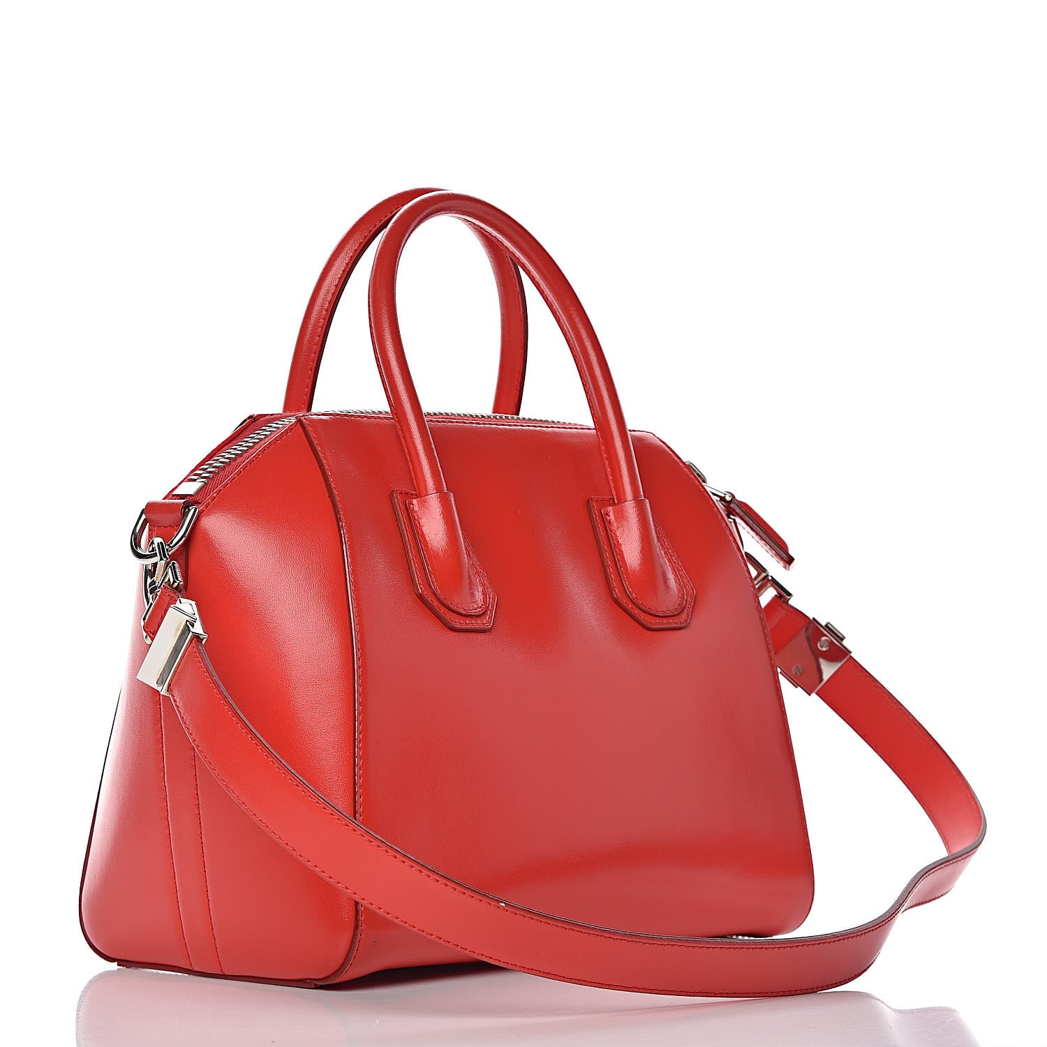 Givenchy Shiny Lord Calfskin Small Antigona Medium Red 3 of 12