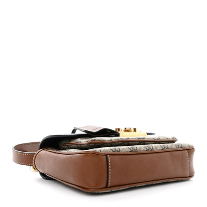 Gucci GG Supreme Monogram New Sakai Lux Calfskin Mini Padlock Flap Pocket Shoulder Bag Beige Ebony Black Cuir 4 of 11