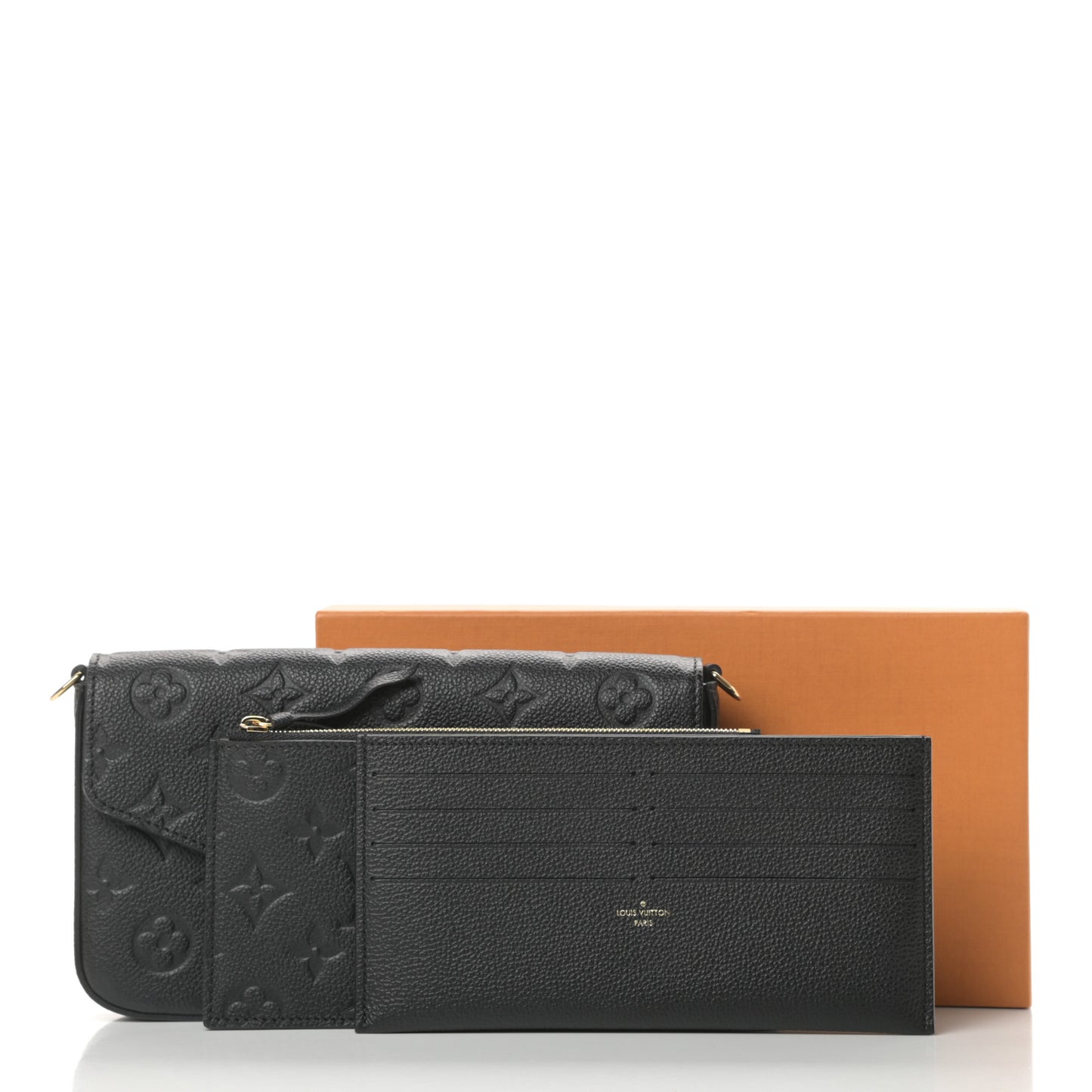 Empreinte Pochette Felicie Chain Wallet Black