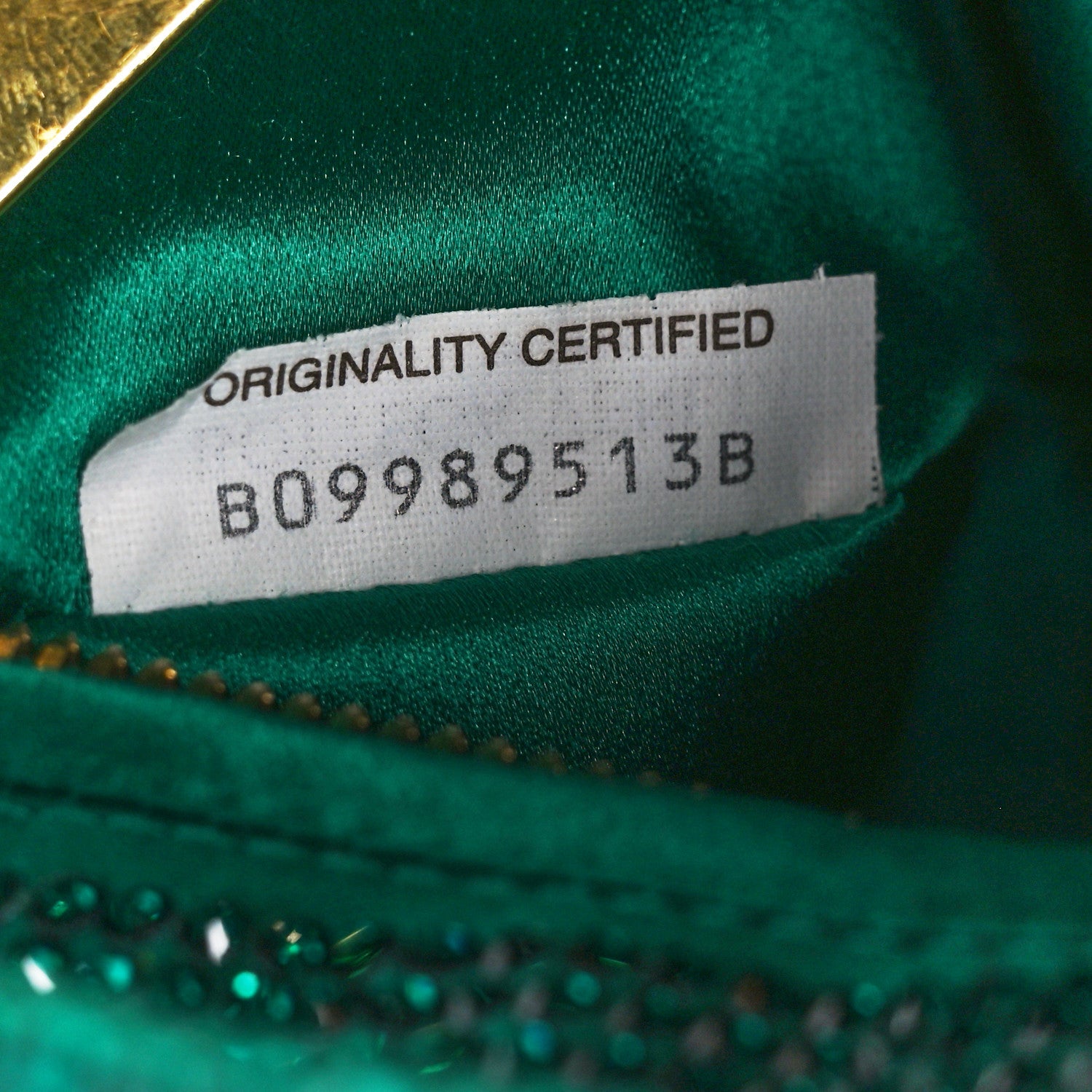 Bottega Veneta Crystal Embellished Satin Mini Hotfix Jodie Emerald 6 of 11
