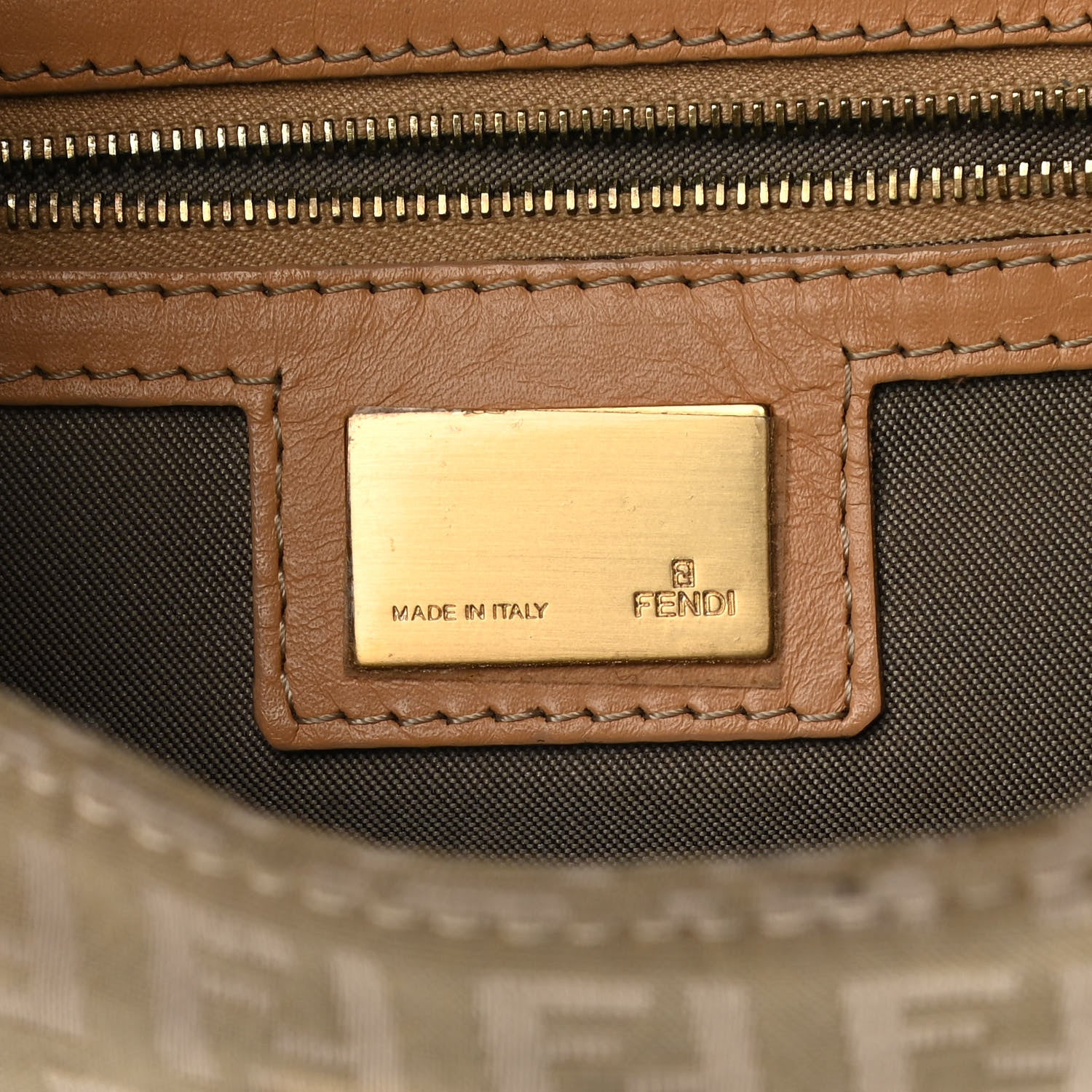 Fendi Zucchino Hobo Beige 6 of 16