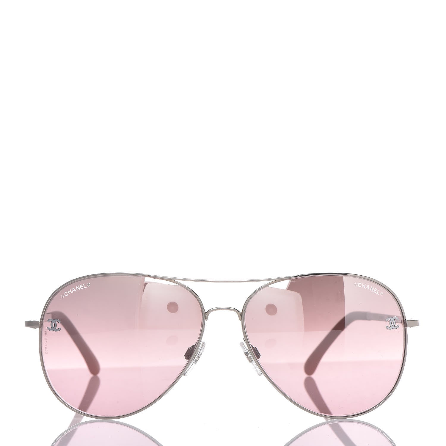 Chanel CC Pilot Sunglasses 4189-T-Q Light Pink 3 of 11