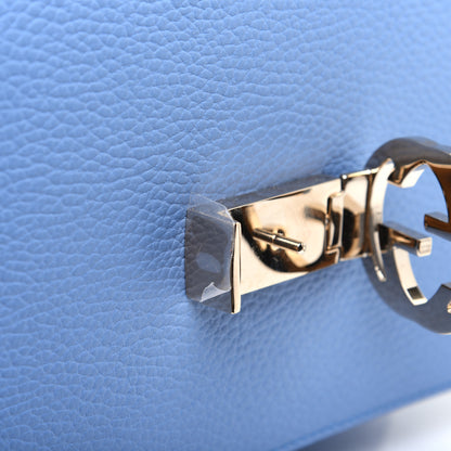 Gucci Dollar Calfskin Small Interlocking G Shoulder Bag Mineral Blue 16 of 17